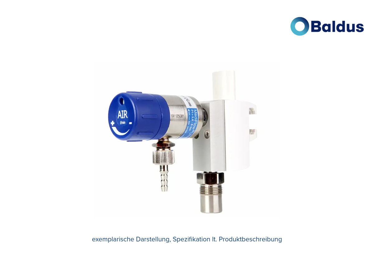 Stufenflowmeter MediFlow Ultra 25 02 für 25-30 mm Geräteschiene