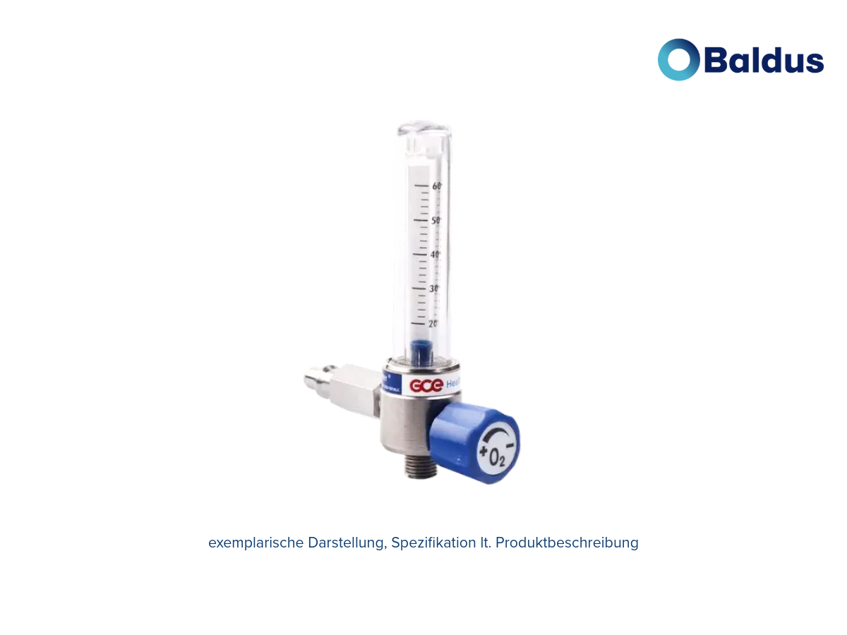 Flowmeter stufenlos 0-15 l/min Direktanschluss Medimeter 15 AIR5 DN